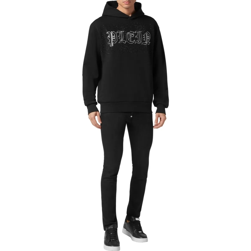 Philipp Plein Top Sweatshirt Mit Kapuze schwarz(Image 4)