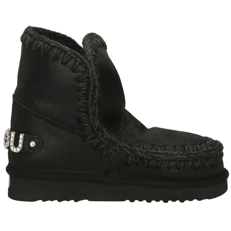 Mou Stiefel Eskimo 18 Rhinestones Boot Black