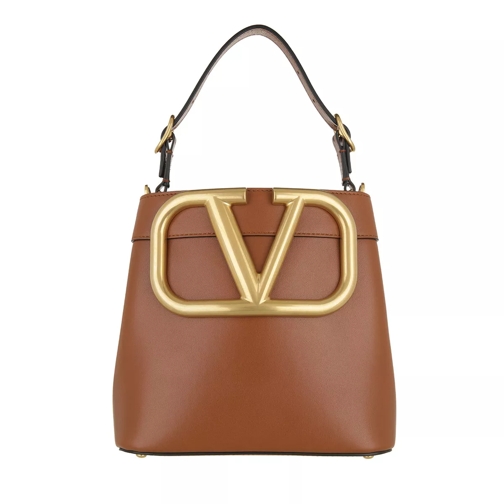 Valentino Garavani Supervee Handbag Brown Bucket Bag