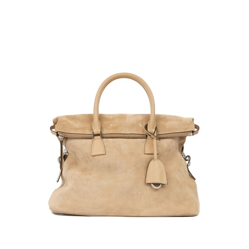Maison Margiela Sac à bandoulière Shoulder Bag In Camel Calf Leather Neutrals
