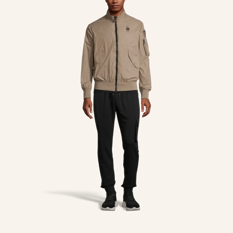 Blauer USA Daunenjacke Blouson BADGER beige(Image 2)