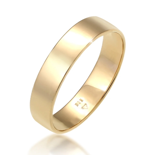 Elli Bandring Ring Bandring Trauring Basic Hochzeit Paar 585 Gel gold