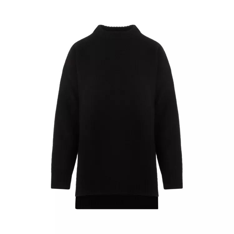 Jil Sander - Black Wool Pullover - Größe 34 - black