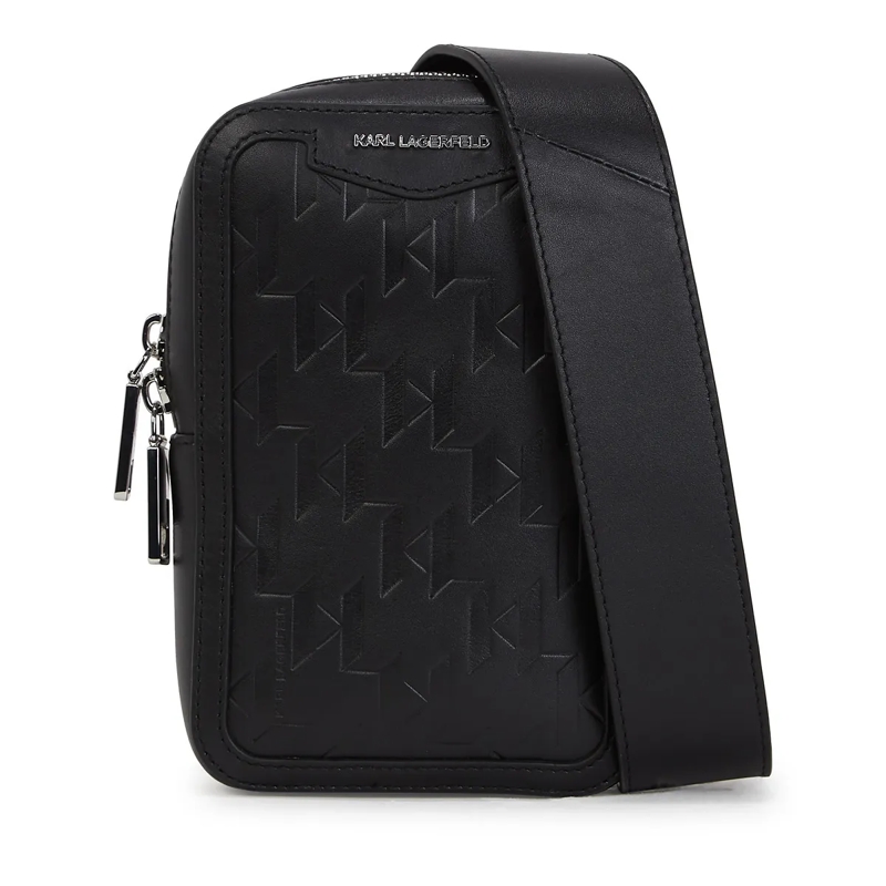 Karl Lagerfeld Crossbody Bag K/LOOM KLEINE SLINGBAG AUS LEDER schwarz
