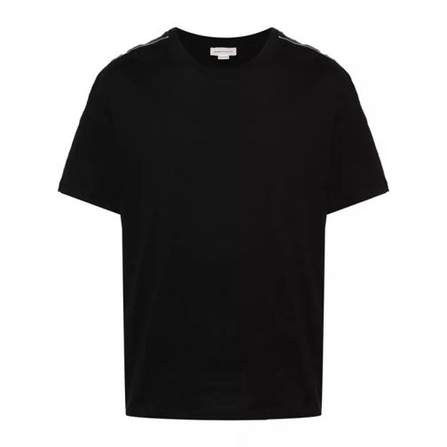 Alexander McQueen Black Round Collar T-Shirt Black 