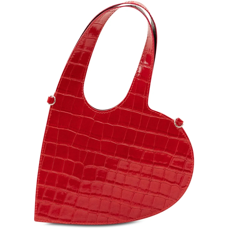 Coperni Tote Mini Heart Tote Effetto Coccodrillo rot(Image 3)