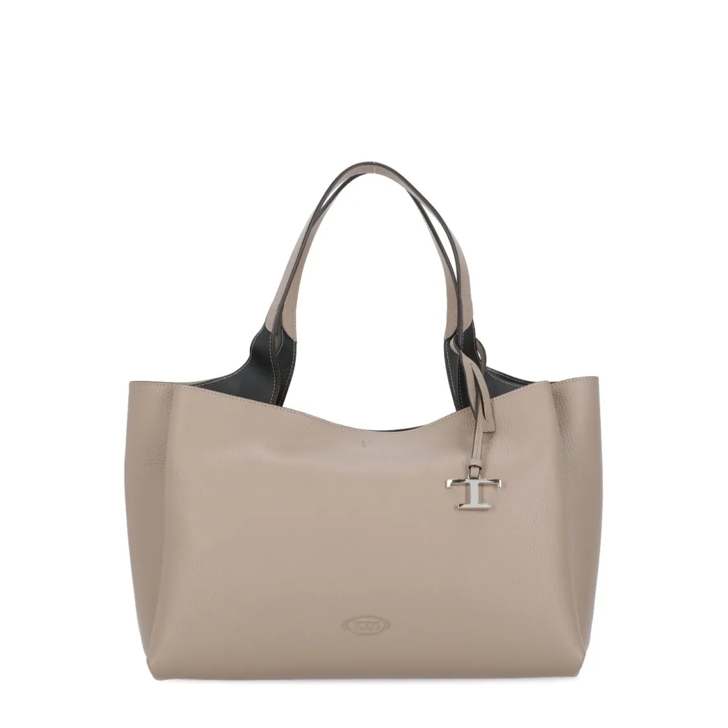 Tod s Leather Shoulder Bag Neutrals Schultertasche