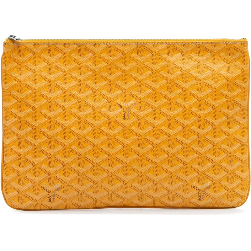 GOYARD Pochette Goyardine Senat MM gelb