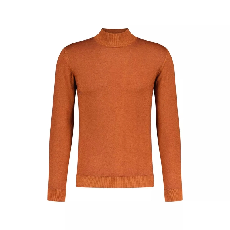 Daniele Fiesoli  Turtleneck Pullover aus Merinowolle Orange