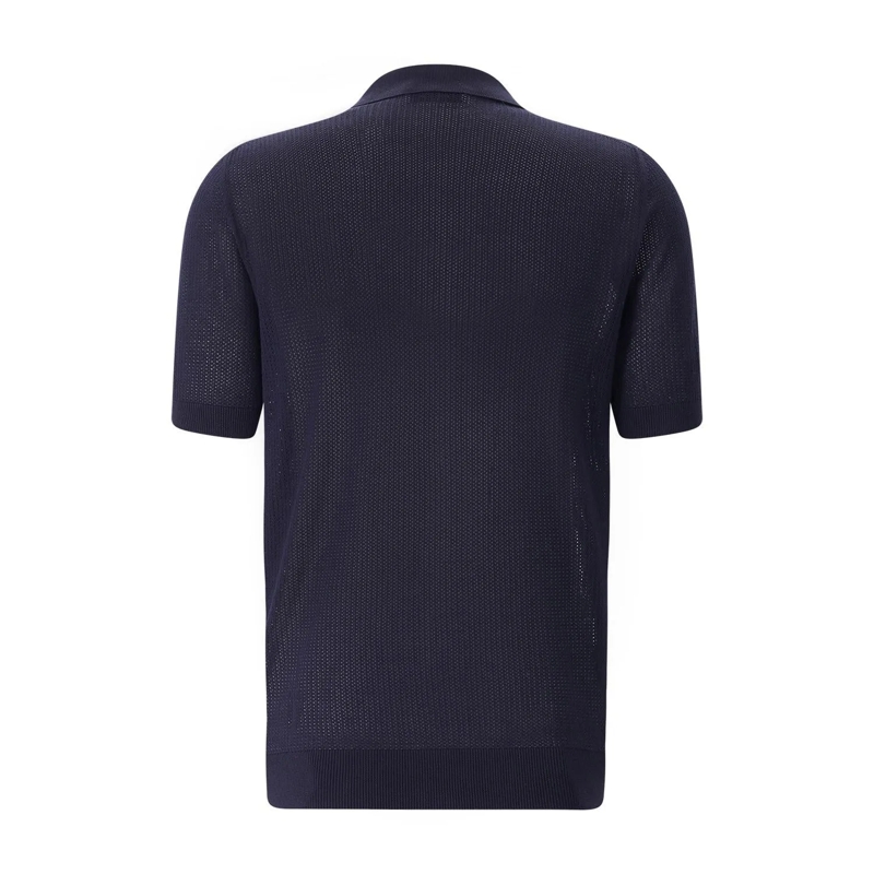 Gran Sasso Hemd Kurzarm-Hemd aus Baumwolle blau(Image 2)