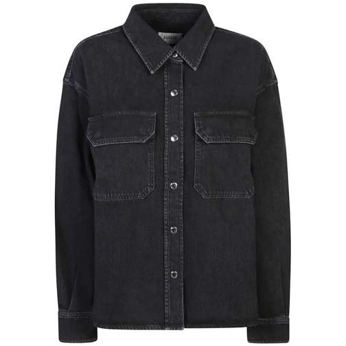 Agolde Jeansjassen Drop-Shoulder Denim Jacket Black