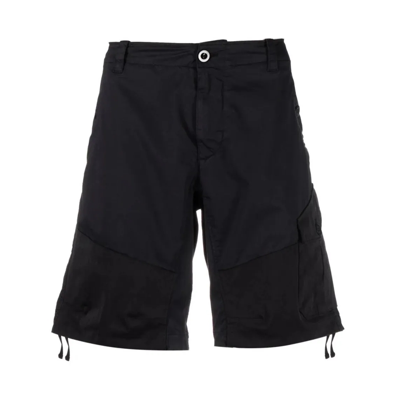 Ten C Short décontracté Two-Tone Navy Bermuda Shorts With Cargo Pockets Black