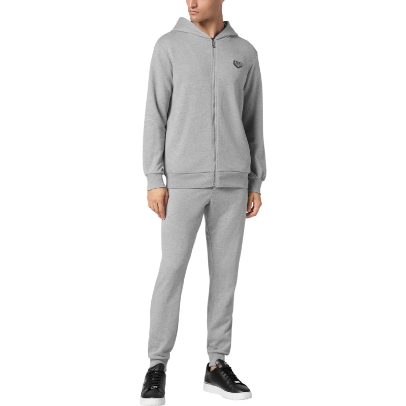 Philipp Plein Top Sweatjacke Mit Kapuze Iconic Plein grau(Image 4)