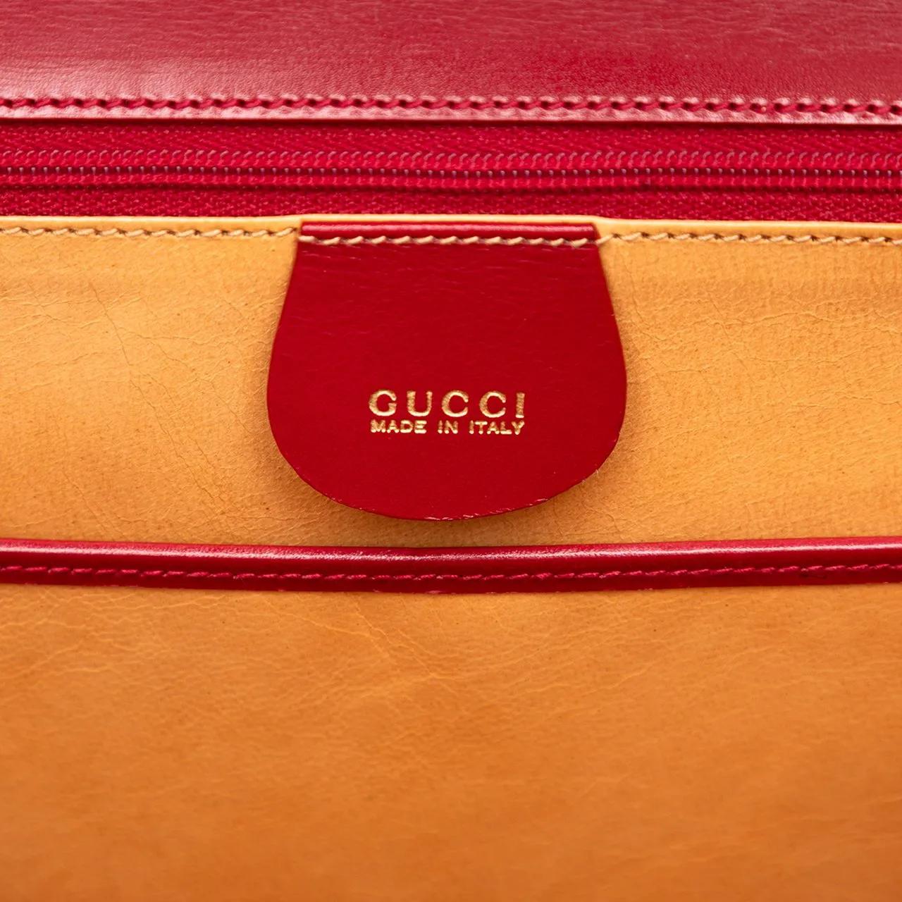 Thumbnail - Gucci Crossbody Bags - Calfskin Bamboo Night - Gr. unisize - in Rot - für Damen
