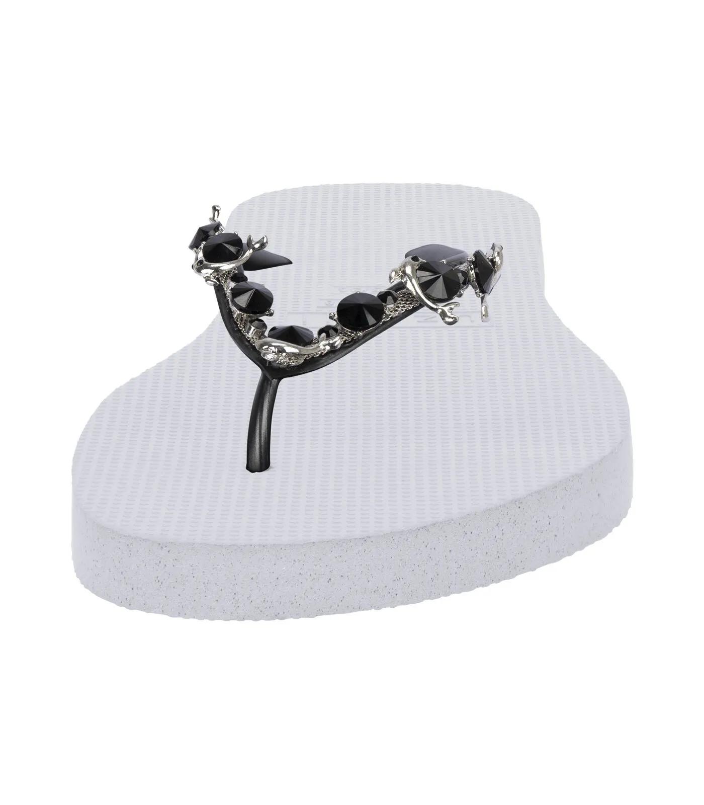 Thumbnail - UZURII Slipper & Pantoletten - platte hausschuhe Black Dolphin - Gr. 41,5 (EU) - in Weiß - für Damen