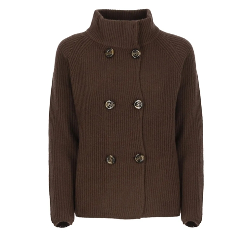 Biarritz1961 Strickjacke Cashmere Blend Double-Breasted Cardigan Brown