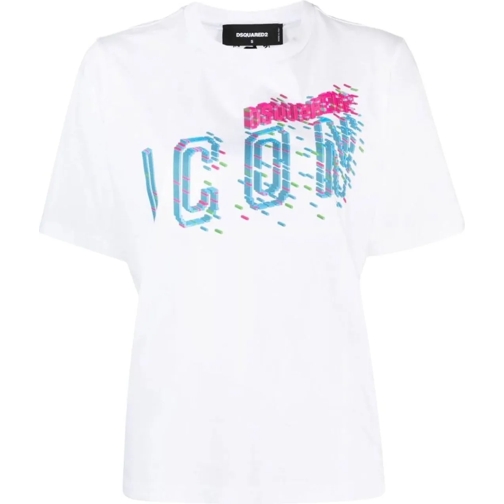 Dsquared2 T-Shirts Icon Print Logo T-shirt weiß