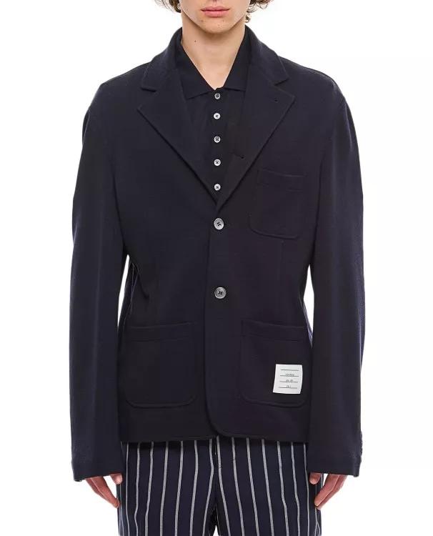 Thumbnail - Thom Browne - Sport Wool Jacket - Größe 1 - blau