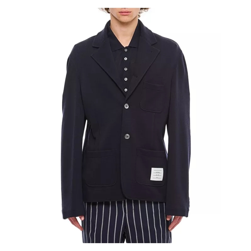 Thom Browne Blazer Sport Wool Jacket Blue