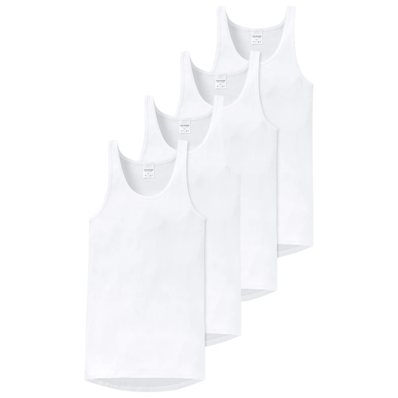 SCHIESSER  4er Pack weiss