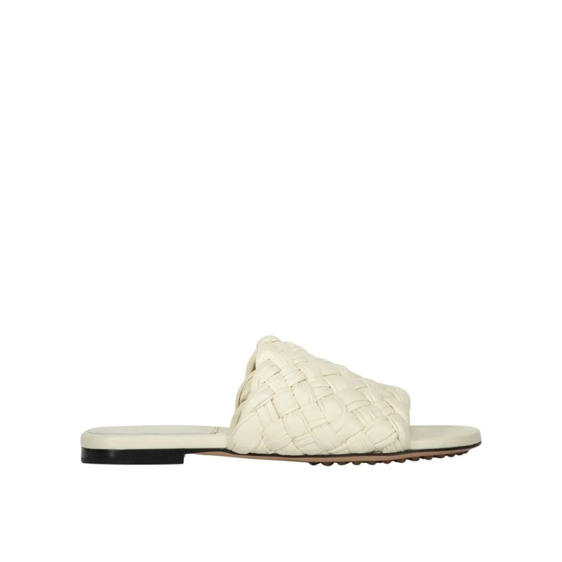 Bottega Veneta Mules Woven Leather Mules Neutrals