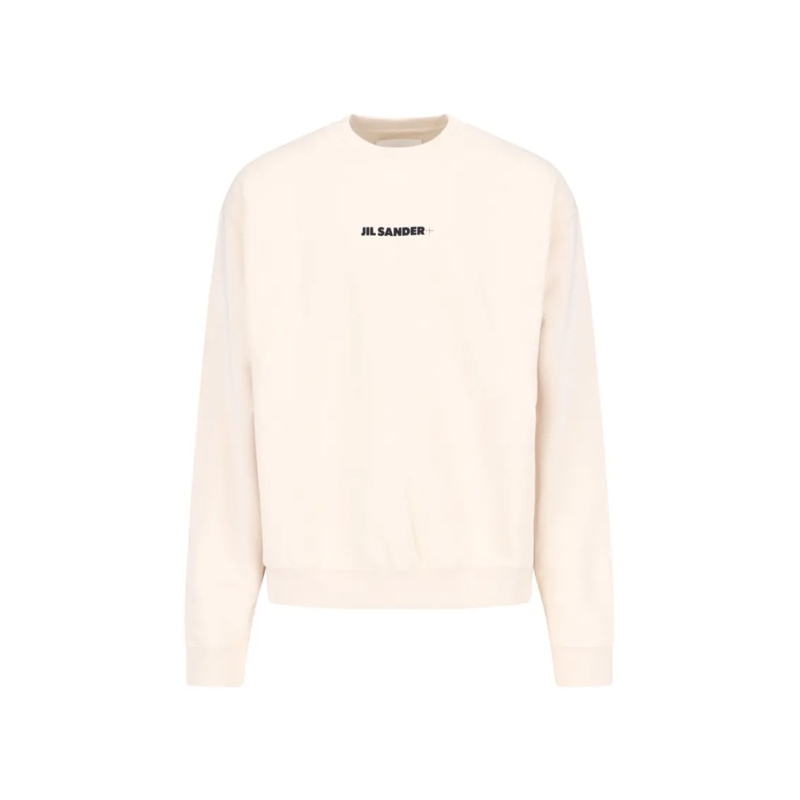 Jil Sander  Logo Crewneck Sweatshirt – Cream Neutrals