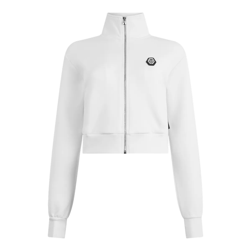 Philipp Plein Daunenjacke Jogging-Jacke Fatale weiss