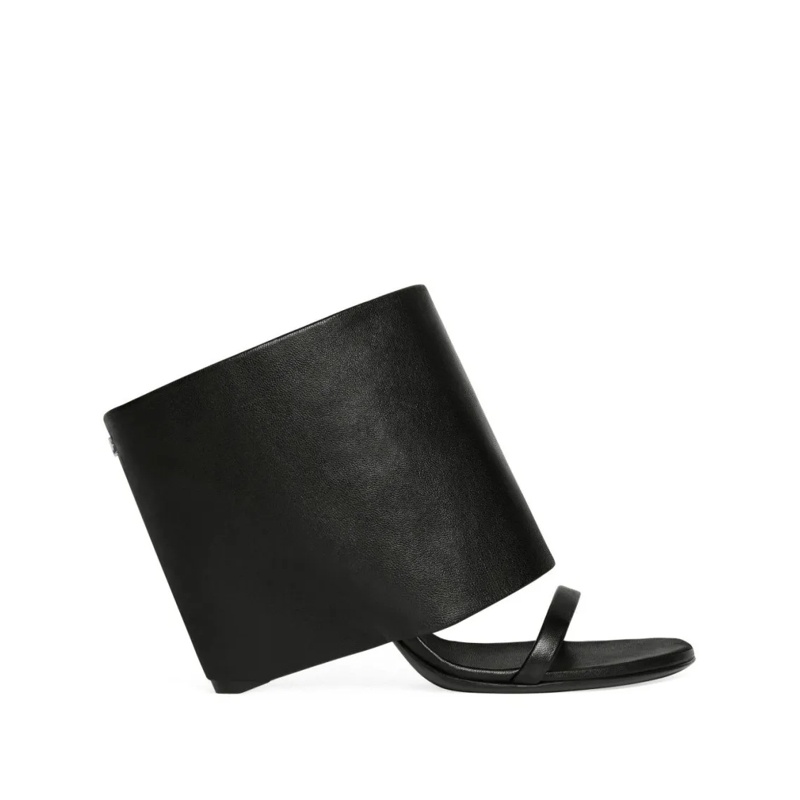 Courrèges Sandales Structured Black Sandals Black
