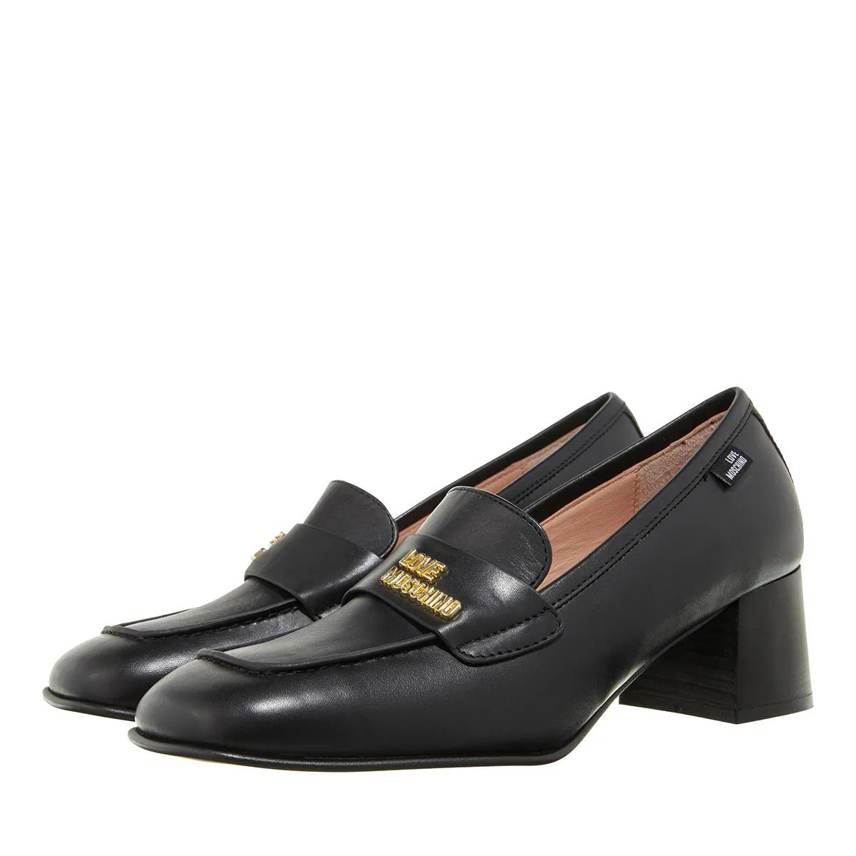 Love Moschino Pumps & High Heels - Lady Loafer Scarpa Donna - Gr. 36 (EU) - in Schwarz - für Damen - aus Leder & Leder & glatt & Synthetisches 