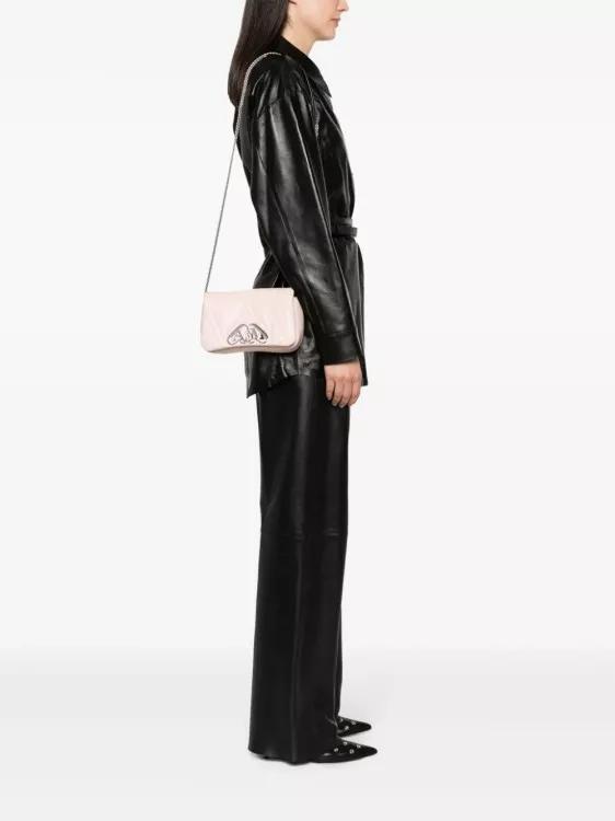 alexander mcqueen Shoppers The Seal Mini Pink Bag in poeder roze