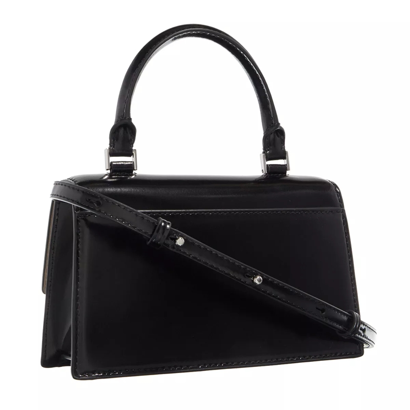 Tory Burch Satchel Trend Spazzolato Mini Top-Handle Bag Black(Image 4)