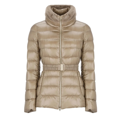 Herno Overgangsjas Quilted Down Jacket Brown