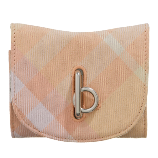 Burberry Portefeuille à rabat Rocking Horse Foldover Wallet Beige / White