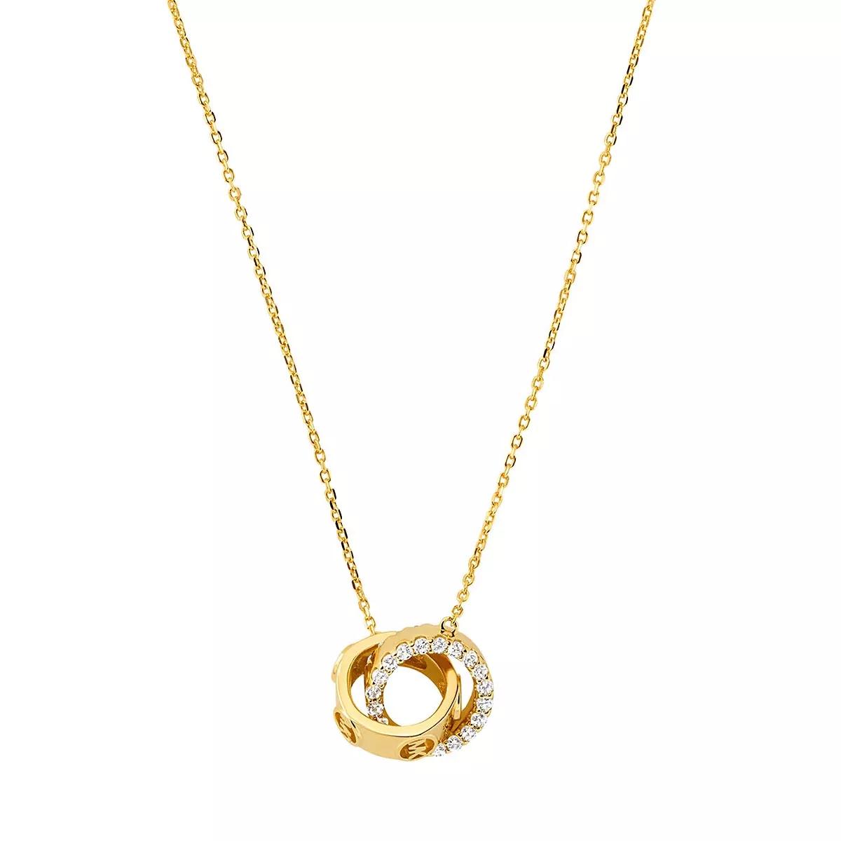 Michael kors round pendant on sale necklace