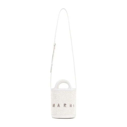 Marni Tropicalia Mini Bucket Bag White Sac reporter