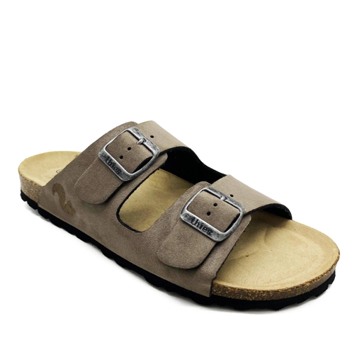 thies thies 1856 ® Eco Bio Rec Sandal vegan truffle (W/M grau Sandaler