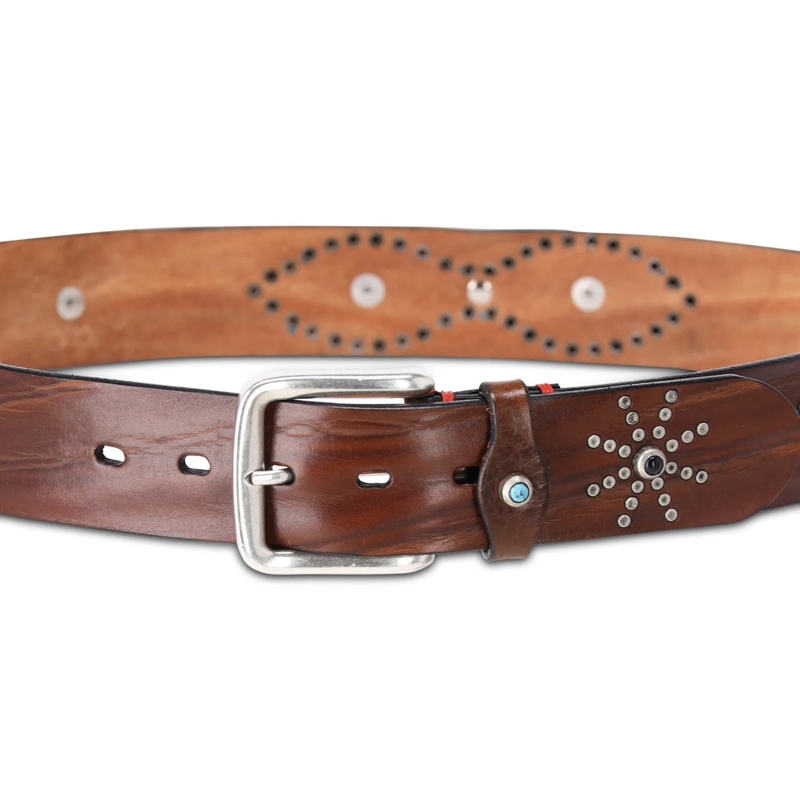 Fausto Colato Riem Gürtel aus Leder braun(Image 3)