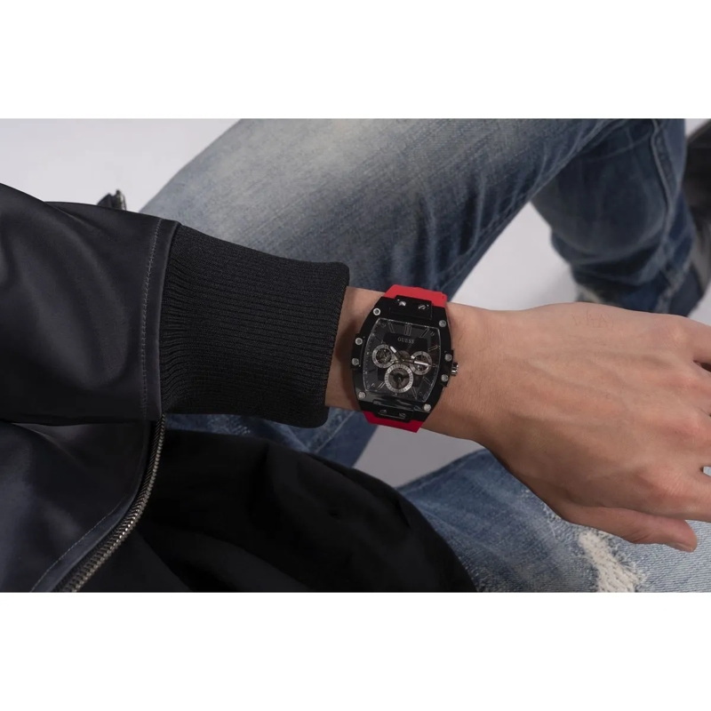 Guess Quarzuhr Quarz-Analoguhr Phoenix rot(Image 5)