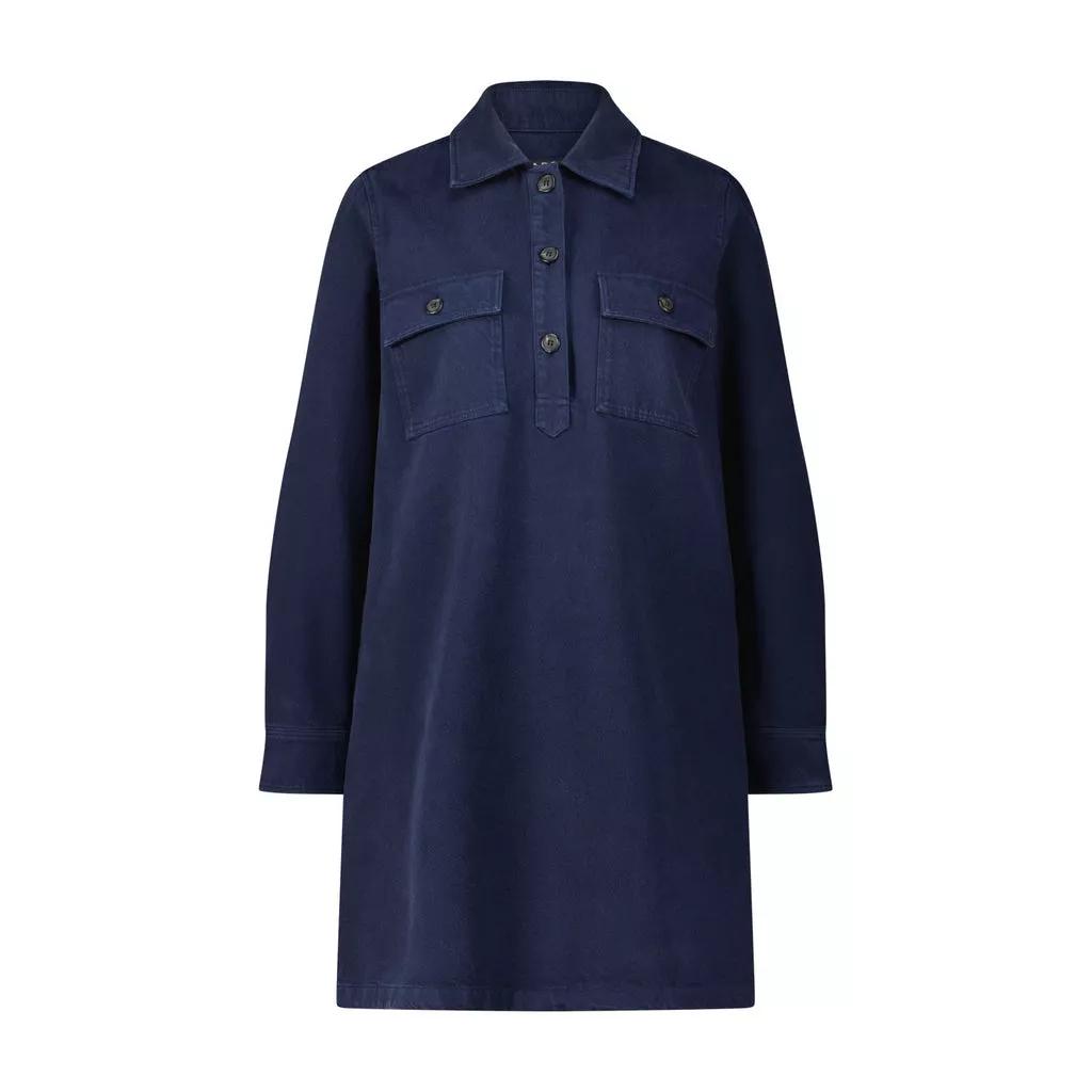 A.P.C. - Kurzes Hemdblusen-Kleid - Größe 36 - blue