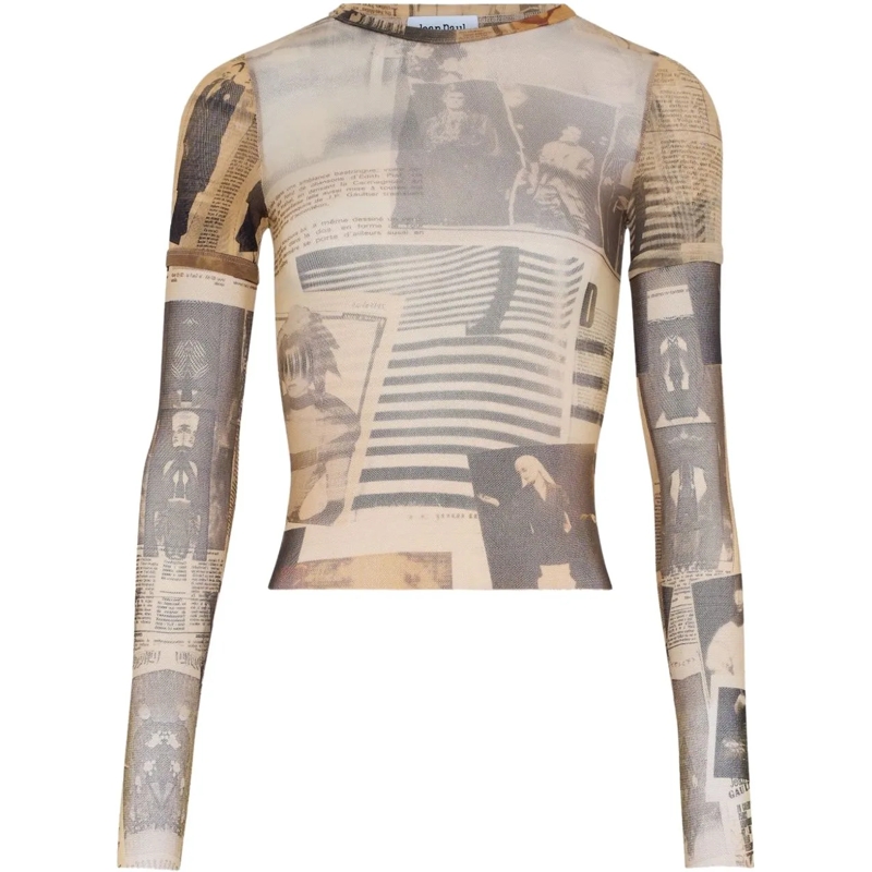 Jean Paul Gaultier T-Shirt Top Multicolour mehrfarbig