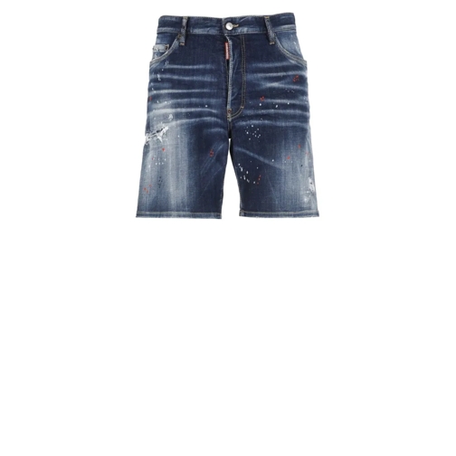 Dsquared2 Legere Shorts Blue Marine Distressed Denim Shorts Blue