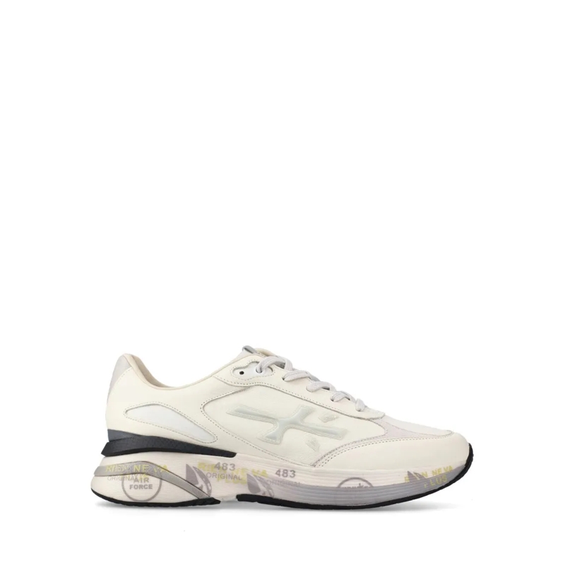 Premiata Lage-top sneaker Low-Top White Sneakers With Leather White