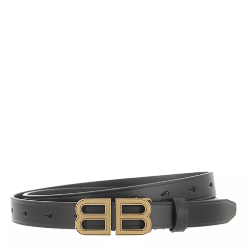 Balenciaga BB Hourglass Belt Black Smalt skärp