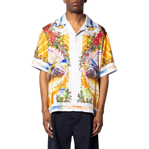 Casablanca T-shirts SHORT SLEEVE CUBAN COLLAR SHIRT SILK TWILL mehrfarbig