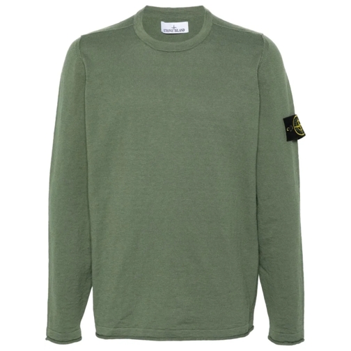 Stone Island Pullover Compass-Badge Jumper Green