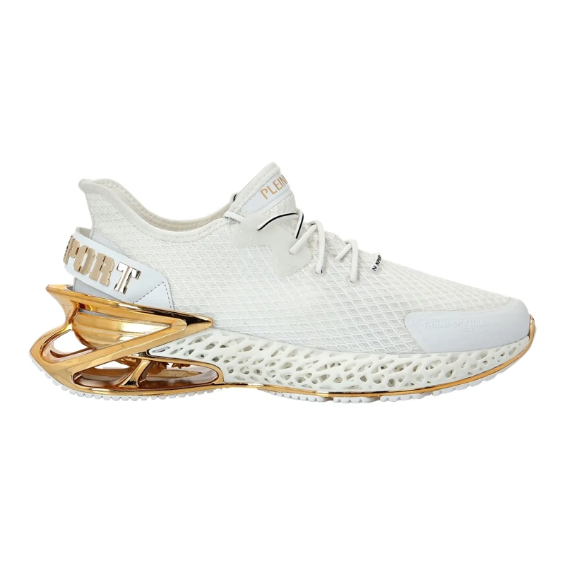 Plein Sport Low-Top-Sneaker Diese Thunder Force Gen X 01 Runner sind das Ergeb weiss