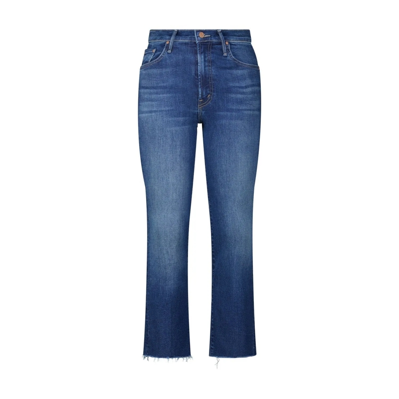 Mother Jeans Bootcut Jeans The Insider Crop Blau