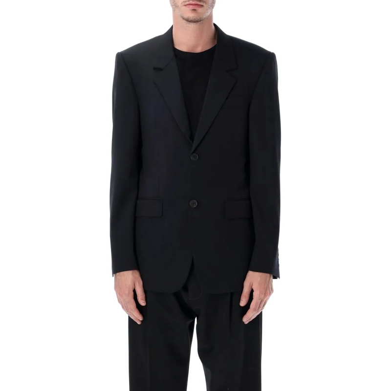 Balenciaga Blazer Black Wool Tailored Blazer Black