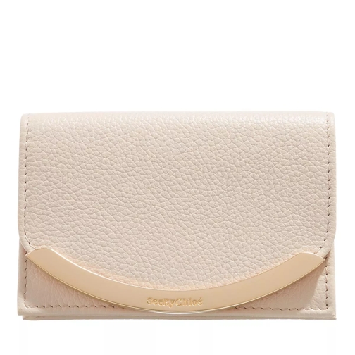 See By Chloé Lizzie Card Holder Cement Beige Overslagportemonnee