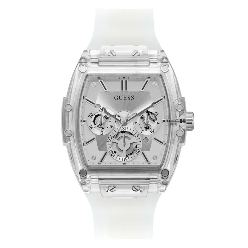 Guess Automatikuhr Quarz-Analoguhr Phoenix weiss